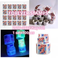 US First Class Postage Stamp USA Stamp Stamp Postace 100pcs Stamp Roll Stamp for Mail Forever USA Flag