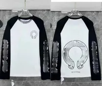 Diseñador de lujo Camiseta de manga larga Camiseta Fashion Fashion Fashion Horseshoe Sanscrit Cross Plever Sweatshirts Chromes Woens Sweater Loos sin capucha 7Py