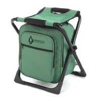 Mochila de cadeira de acampamento compacta de cadeira de acampamento 3-em-1 de 3 em 1 de Arrowhead Outdoor, Cooler isolado, bolsos externos, Backpack, mochila, mochila,