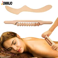 Massage du cou Oreillers JOMMJO 2 Pcs Thérapie du bois Outils de massage Drainage lymphatique r Retour Points de déclenchement pour la sculpture du corps 230508