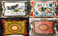 European Vintage Large Pillow Case Fashion Design Horse Kussens Covers Sofa Decorations2241793