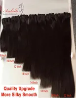 ヘアエクステンションピースArabellamechones de cabello virgen liso brasileo 100 Humano 4x4 transparente 2202228607539