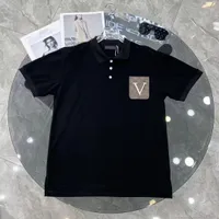 Erkek Polos Gömlek Cep Tees Gömlek Tasarımcısı Yaz Kısa Polo Man Üstleri Tişörtler ile Tişörtler M-3XL