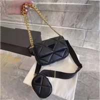 Cross Body Bags Sheepskin 3 in 1 Tote Women Fashion Handbag Loster Counter Luxury Brand Designer Crossbody Female Perme Mobile Phone 211224