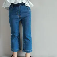 Jeans Primavera Autunno Pantaloni da neonata boot cut slim denim Pantaloni Kids casual all-match flare Jeans 230512