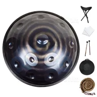 Galaxy spiral handpan drum 22 inch 12/10/9 notes D minor steel tongue drum yoga meditation instrument beginner tambor gift