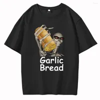 Magliette da uomo Cotton Garlic Bread Men Shirt Graphic Vintage When Ur Mom Com HOM N Maek Hte Unisex Donna Magliette Loose Streetwear