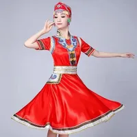 Mongołki Kostium wydajności Mniejszość etniczna Nowa wewnętrzna Mongolia Kostium tańca Square Tancerz Kostium wydajności