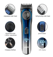 Afeitadoras eléctricas, cortadora de barba ajustable con pantalla LCD Digital profesional para hombres, máquina cortadora de pelo recargable de 120mm 2212074240038