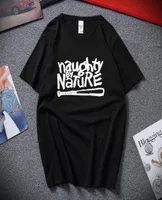 Men039S Tshirts Naughty by Nature Old School 힙합 랩 스케이트 보드 링거 음악 밴드 90S BBOY BGIRL TSHIRT BLACK COTTON T SHIR5062548