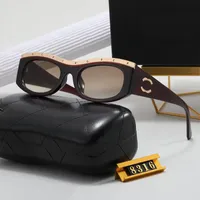 Pilotdesigner Solglasögon Fashion Oval Lens Solglasögon för kvinnor Män Klassiskt lyxmärke Sun Glass Goggle Adumbral 6 Färgalternativ glasögonglasögon