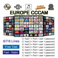 2023 CCCAM CLINE Dijital Televizyon Antenleri Avrupa için İspanya Almanya Portekiz Polonya Hoparlör Uydu TV CCCLINE