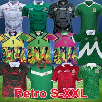 1997 1998 Vintage Mexico Retro Soccer Jerseys Blanco Hernandez 1970 1986 1995 1996 2006 2010 Football Shirt 1994 Jorge Campos målvakt Mens 94 95 96 97 98 06 10 11 12