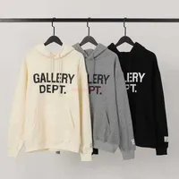 Tasarımcı Giyim Galerileri Erkek Sweatshirts Galeriler Göğüs Mektubu Baskı Baskı Gündelik Uzun Kollu Kadınlar Hoodie Kış Lüks Rahat Yükendir Ceket Fashi