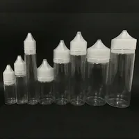 Plastikflaschen 10 ml, 15 ml, 30 ml, 60 ml, 100 ml Tropfflasche mit kindersicheren, manipulationssicheren Kappen für Vape-Saft