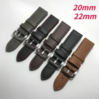 Watch Bands Leather Strap For Galaxy Watch4 Classic Watch3 Band Active 2 Gear S3 22 20mm Bracelet Stitch Design Replacement204J