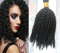 Mongolian Loose Curly Bulk Hair 100g Afro Kinky Bulk Hair 1 Bundles Cabello humano para trenzar a granel sin accesorio 8385200