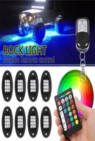Bluetooth RGB LED Ambient Lamp Rock Light Off Road Lights IP68防水自動車室内装飾