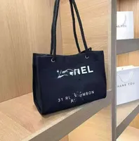 En yeni tote çanta online influencer moda rahat omuz el tipi tuval alışveriş çantaları