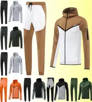 NK -трюк дизайнерские куртки осенняя спортивная одежда 11 цветов Mans Women Tech Fleece Sports Bants Jogger Bunders костюм Windbre1283089