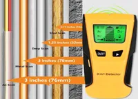 Detectores de metais industriais Vastar 3 em 1 detector Encontre pregos de madeira de tensão AC Detectar o Scanner de parede Caixa elétrica Finder7950249