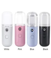 Portable Mini Nano Mist Sprayer Facial Steamer Fuktande hudvårdsverktyg 30 ml Face Spray Beauty Instruments8369010