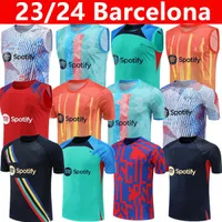 2023 2024 Barcelonas Futbol Gömlek Formaları Ansu Fati Eğitim Giyim Futbol Lewandowski Takip Barcelona Set Ferran Adama Auba Pedri Gavi Man Tank Top