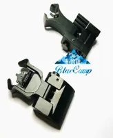 Flip up Front Rear Iron Sight Set Dual Diamond Shape BUIS for 20mm Mount of Hunting Airsoft Accessories2062474