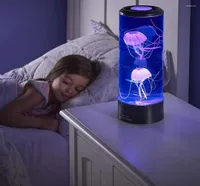 Nachtlichter Große Größe LED Quallen Licht Tisch Desktop Dekorative Lampe Kinder Kinder Geschenke Entspannende Stimmung Für Zuhause Schlafzimmer Dekor2232417