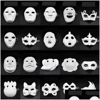 Thicken White Full Face Pulp Silicone Mask For DIY Fine Art