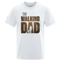 The Walking Dad Funny Street Impresso T-shirts Men Fashion Summer Tshirt