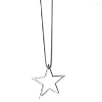 Chains Hollow Star Necklace Punk Hip Hop For Men Women Jewelry Accessories