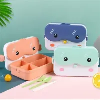 Szkolne dzieci izolowane plastikowe pudełko na lunch prostokątne szczelne kreskówkowe anime przenośny mikrofalowy pojemnik na żywność szkolne bento pudełka bento