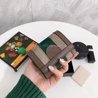 Wallet Purse Clutch Bag Handbag Double G Letters Women Luxury Designers Bags 2021 Card Holder Colorful Stripes Interior Zipper Poc258P