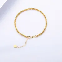 Bangle Zhixi Nieuwe fijne sieraden Real 18K Gold Bracelet Pure Au750 Twist Chain Anniversary Gift for Women Exclusive S572