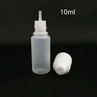 10 ml Kunststoff-Tropfflaschen, manipulationssicher, kindersicher, doppelte Kappen, lange, dünne Nadelspitzen, Flüssigkeit
