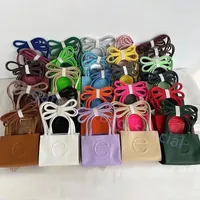 Telfars Bolsos de diseñador mujer bandolera bandolera monederos diseñador mujer bolso mini cuero Tote bag Bolsos de moda Shopping Pink White PU Satchels Bag