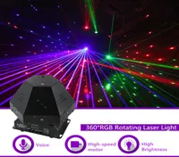 360 graden 11 Lens RGB Roterende laserbeweging BEAM GOBOS LICHT DMX Professionele bar Party Gig Disco Show DJ Stage Lighting 360R4481149