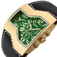 Street Style watch Golden Oulm Brand Luxury Arrival Large Dial Mens Watch Quartz Luminous Man Wrist Watches286t