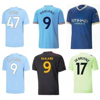 2023/24 Haaland voetbaltruien 2024 Grealish de Bruyne J. Alvarez Bernardo Uniform Mens Foden Rodrigo Ruben Mahrez Special Football Shirts Kids Kit