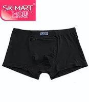 LUWOO 4 Boxer Uomo Con Tasca Nascosta Segreta - Traspiranti In Modal, Taglia XL (girovita 102-107 Cm), Nero - 3