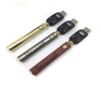 Mässing Knuckles Vape Pen Battery 900mAh Variable Spänningspennor med USB -laddare Förvärmning 510 Tråd Battery6881679