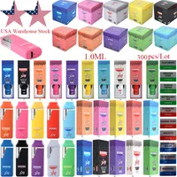 USA Warehouse Packwoods X Runtz E Cigaretter 1.0 ml 380mAh Batteri 10 smaker tillgängliga engångspennor med nedre USB -laddare laddningsbar 300 st mycket mycket