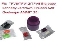 confezione individuale 810 Gel di silice monouso Drip Tip Wide Bore Silicone 810 Boccaglio adatto BIG BABY 528 RDA Crown 3 Atomizer7281586