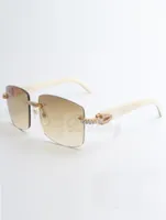 Medium diamond buffs sunglasses 3524012 with White horns sticks and 56 mm lens6207176