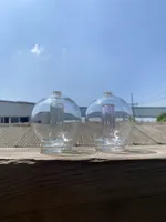 グラスパイプピークカルタリサイクルUVイエローパープルロリポップ、喫煙パイプ水ギセル