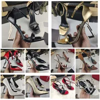 2023 Classics Women shoes heels Sandals fashion Beach Thick bottom Dress Shoe Alphabet lady Sandal Leather High heel lides
