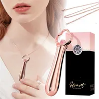 Metal G-Spot for Women Vibrating Bullet Necklace Jewelry Vibrator Diamond Clitoris Vagina Stimulator Portable Sex Toy 80% Online Store