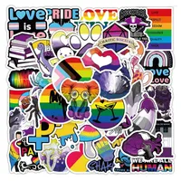 Accesorios de moda dibujos animados Gay LGBTQ pegatinas DIY monopatín guitarra equipaje Laptop teléfono calcomanías Graffiti impermeable pegatina juguetes regalos