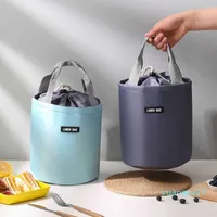 Pakiety plecakowe przenośne okrągłe nowe ciepło izolowane na lunch Cooler torebka wygodna kontener obiadowy szkolna torba do przechowywania żywności